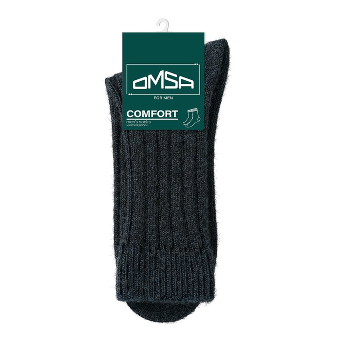 

Носки мужские тёплые OMSA COMFORT, размер 45-47, цвет blu melange