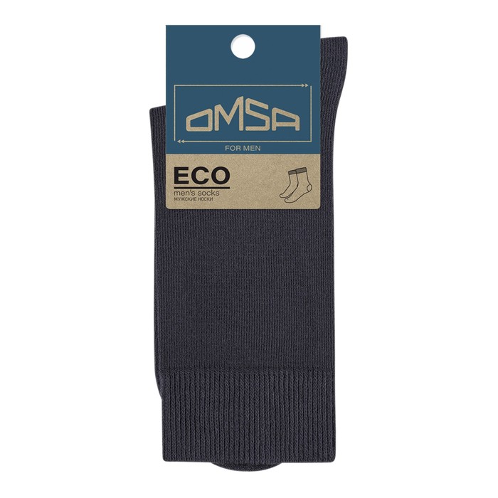 Носки мужские OMSA ECO, размер 42-44, цвет grigio scuro носки мужские omsa classic размер 42 44 цвет grigio scuro