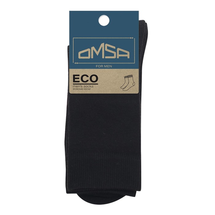 Носки мужские OMSA ECO, размер 39-41, цвет nero