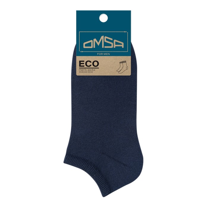 Носки мужские укороченные OMSA ECO, размер 42-44, цвет blu