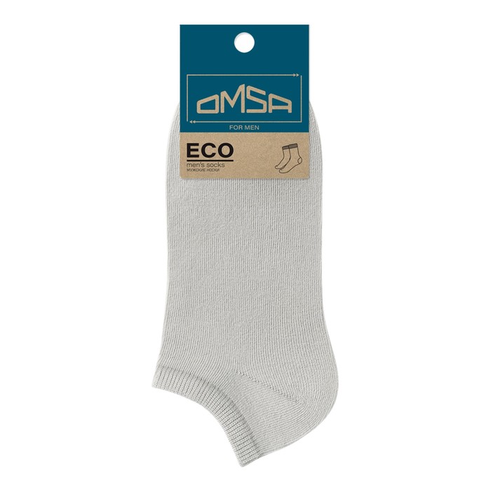 Носки мужские укороченные OMSA ECO, размер 42-44, цвет grigio chiaro