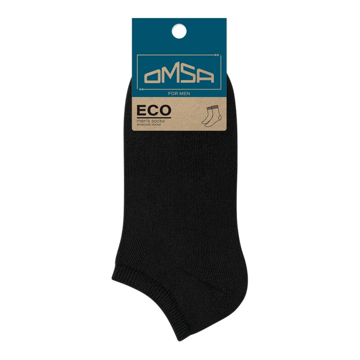 Носки мужские укороченные OMSA ECO, размер 45-47, цвет nero