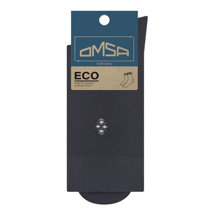 Носки мужские OMSA ECO, размер 39-41, цвет grigio scuro