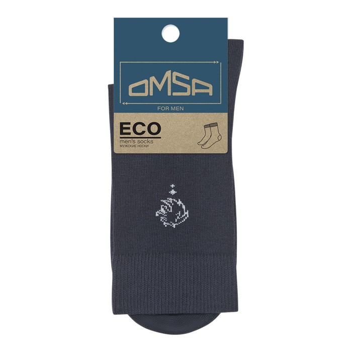 Носки мужские OMSA ECO, размер 39-41, цвет grigio scuro