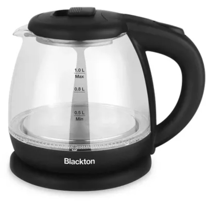 Чайник электрический Blackton Bt KT1802G, стекло, 1500 Вт, 1 л, чёрный