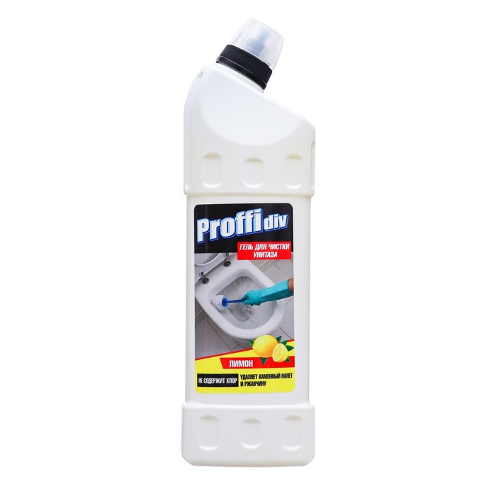 Средство для чистки унитаза Proffidiv, лимон, 1 л средство для чистки унитаза freshbubble toilet cleaner 1 л