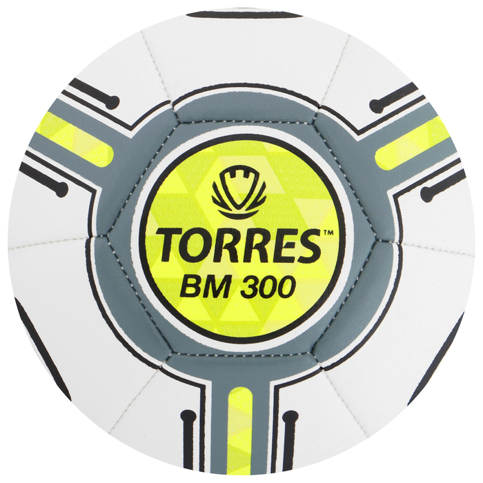 Мяч футбольный TORRES BM 300 F323653, TPU, машинная сшивка, 32 панели, р. 3 мяч футзальный torres futsal bm 200 tpu машинная сшивка 32 панели размер 4