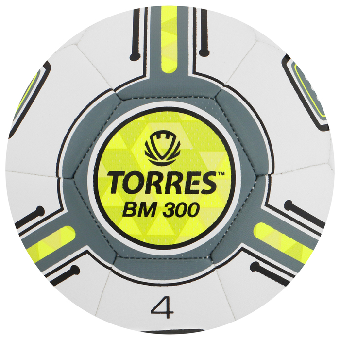 Мяч футбольный TORRES BM 300 F323654, TPU, машинная сшивка, 32 панели, р. 4