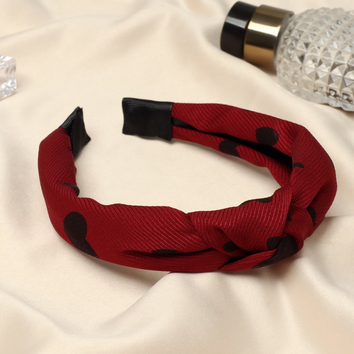 Ободок для волос Берит сердца 3 см красный 88₽