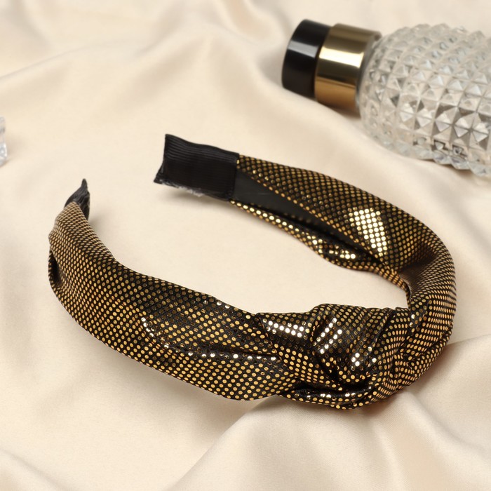 Ободок для волос Берит имитация 3 см золото 88₽