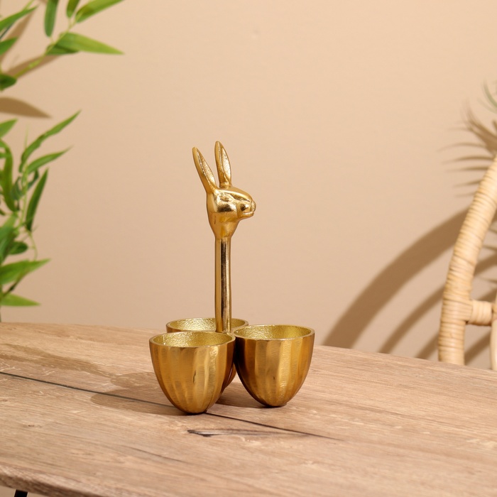 Менажница Заяц алюминий 14х14х24 см 1735₽