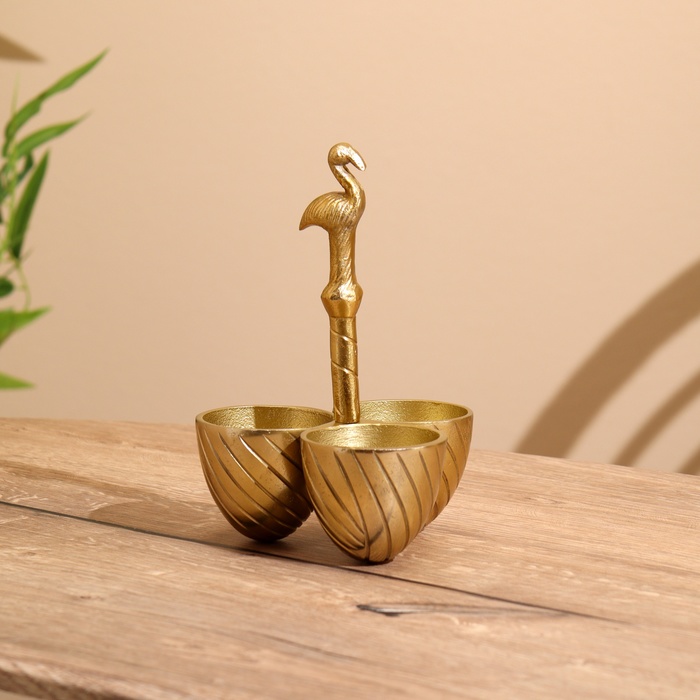 Менажница Фламинго алюминий 14х14х21 см 1735₽