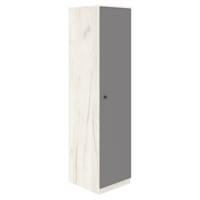 Шкаф-пенал «Люсси», 504×588×2120 мм, 1 дверь, цвет дуб крафт белый / шифер серый