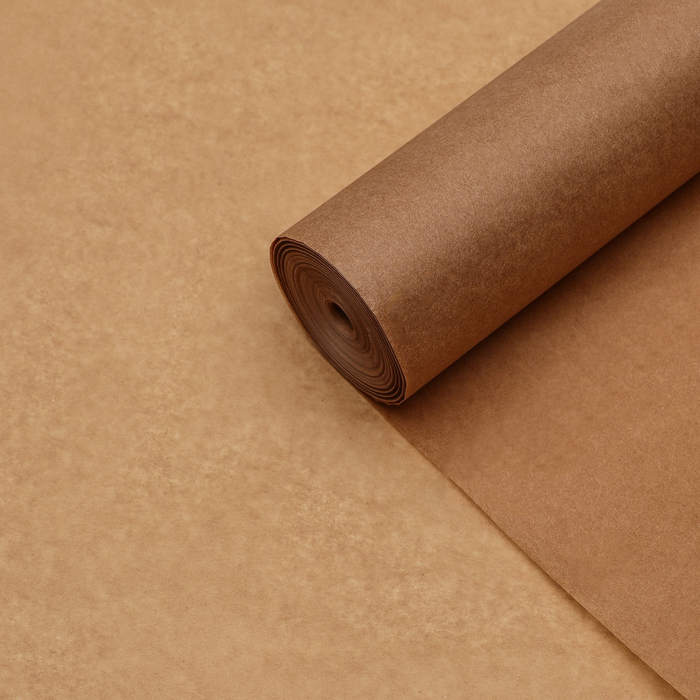 Пергамент силиконизированный, коричневый, жиростойкий, 36 см х 50 м пергамент силиконизированный чистюля 5 м