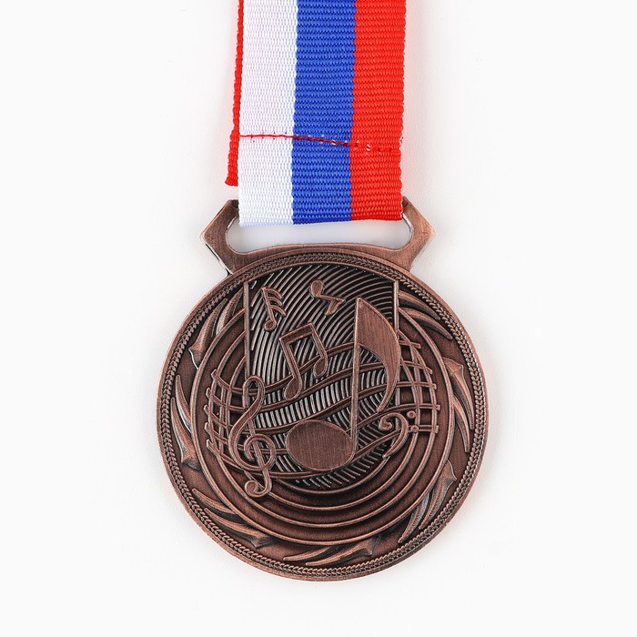 Медаль тематическая 196 «Музыка», бронза, d = 5 см медаль тематическая футбол бронза d 5 см