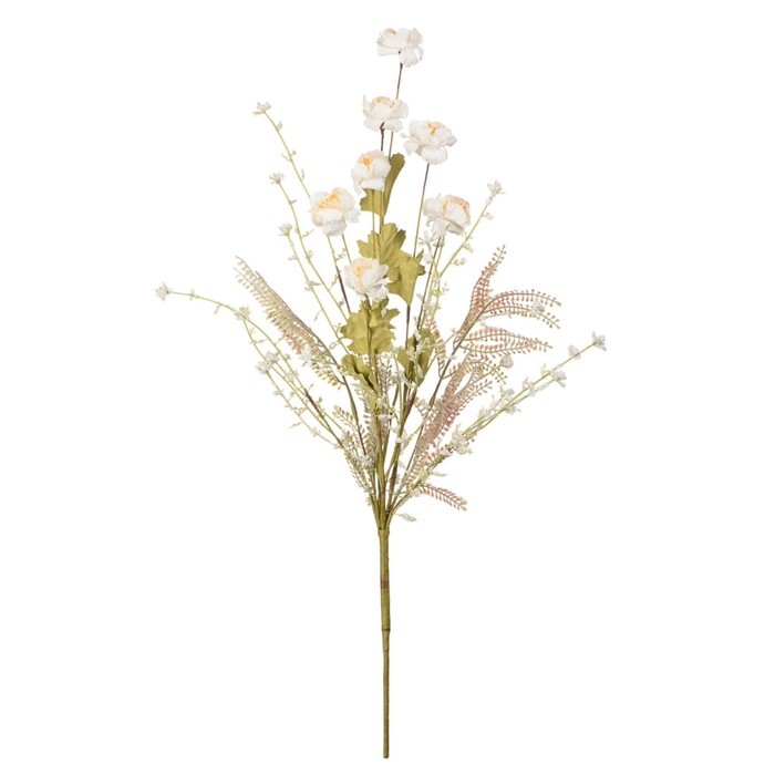 Искусственный цветок «Гвоздика полевая», высота 60 см, цвет кремовый