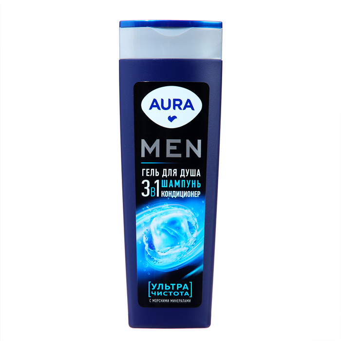 

Гель для душа 3в1 AURA Men ультра чистота, 380 мл