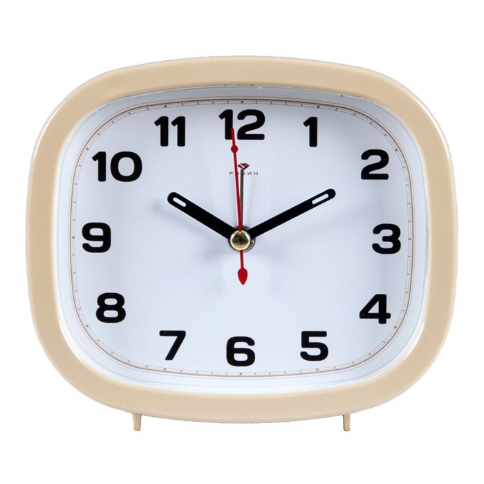 Часы - будильник настольные Классика, дискретный ход, 12.5 х 10.5 см, АА часы будильник настольные классика дискретный ход 12 х 8 5 см аа