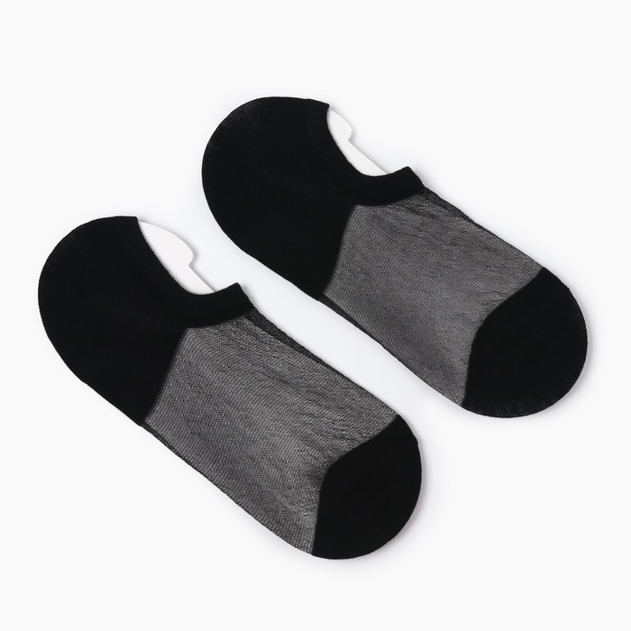 

Носки женские укороченные, цвет черный, размер 36-40