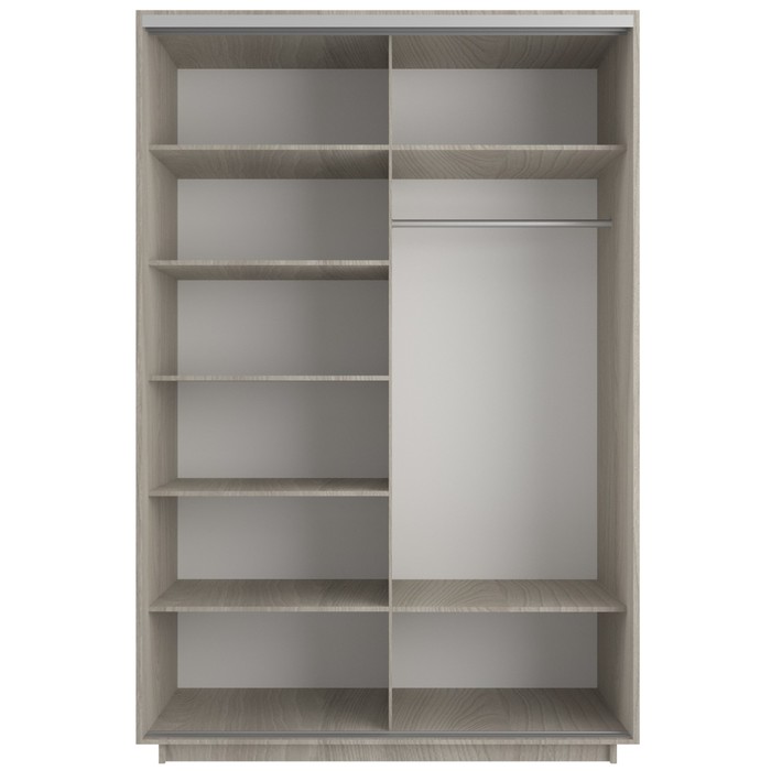 

Шкаф-купе «Экспресс», 1200×600×2400 мм, 2-х дверный, зеркало, цвет ясень шимо светлый