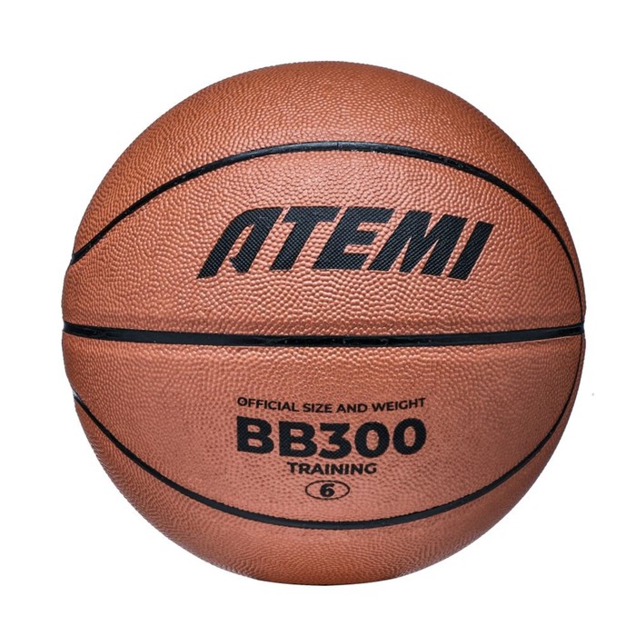 Мяч баскетбольный Atemi, размер 6, синт. кожа ПВХ, 8 панелей, BB300N, окруж 72-74, клееный 1053073 мяч баскетбольный atemi размер 6 синт кожа пвх 8 панелей bb300n окруж 72 74 клееный 1053073