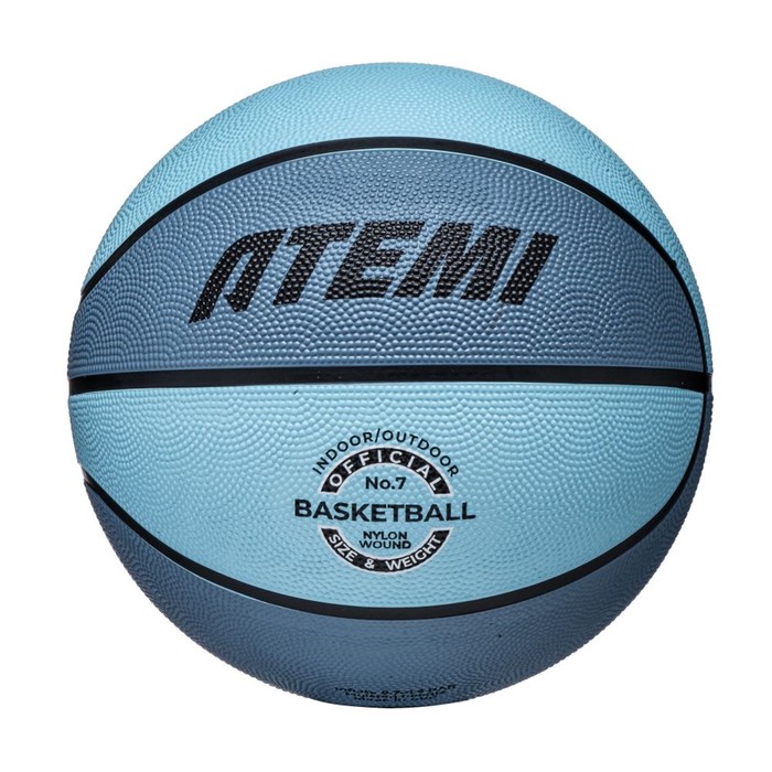Мяч баскетбольный Atemi, размер 7, резина, 8 панелей, BB20N, окруж 75-78, клееный мяч баскетбольный atemi размер 6 синт кожа пвх 8 панелей bb300n окруж 72 74 клееный 1053073