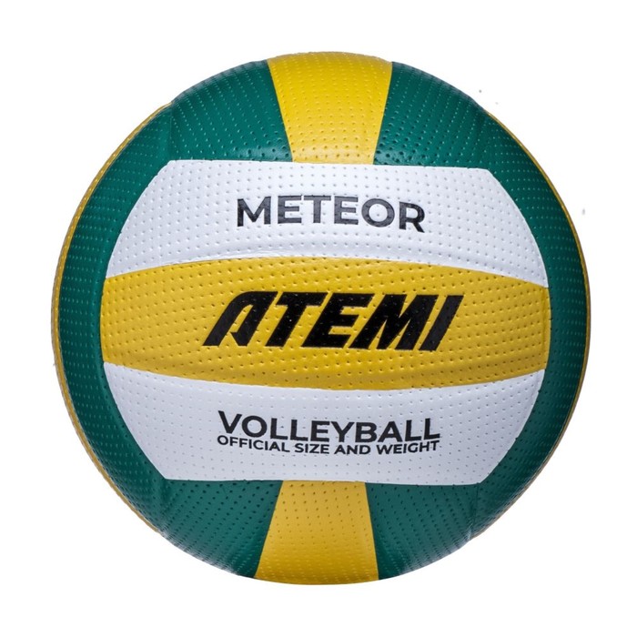 Мяч волейбольный Atemi Meteor (N), синтетическая кожа PVC, 18 панелей, клееный, окружность 65-67 см мяч волейбольный atemi team синтетическая кожа pu soft красн бел син зел 18 п клееный окруж 65 67