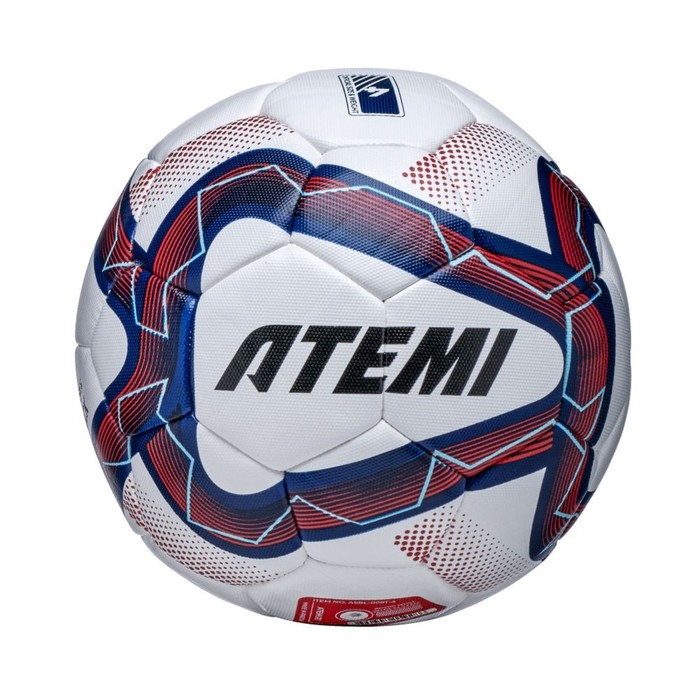 Мяч футбольный Atemi ATTACK MATCH, синт.кожа ПУ, Hybrid stitching, р.4, , окруж 65-66