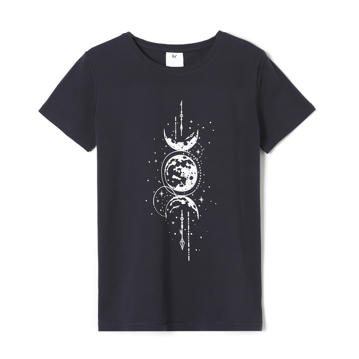 Футболка женская Луна, цвет графит, размер 50 футболка женская алтекс графит размер 50