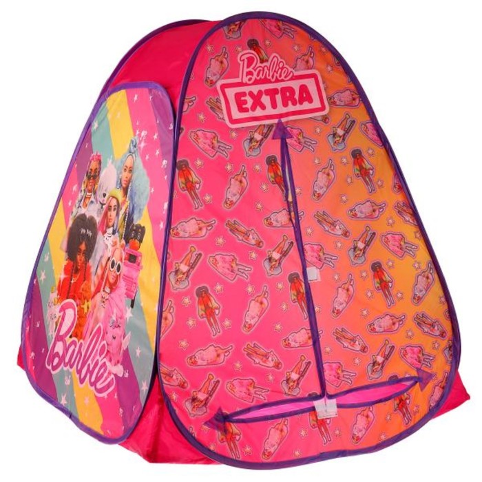 Палатка детская игровая «Барби», 81х 90 х 81см, в сумке, 3+ детская игровая палатка царевны в сумке 40x40x4см gfa tsar r