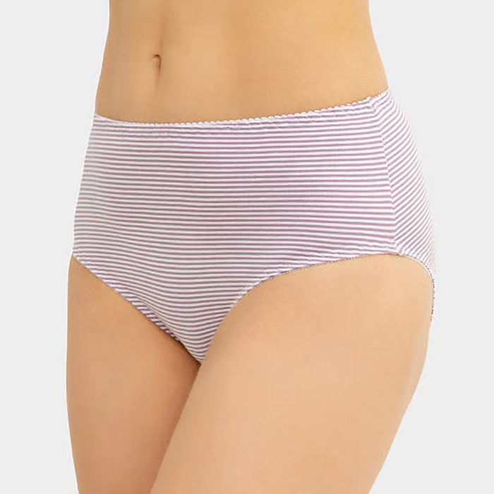 

Набор женских трусов слипы (3шт), цвет полоска на морском тумане, размер 50 (XL)