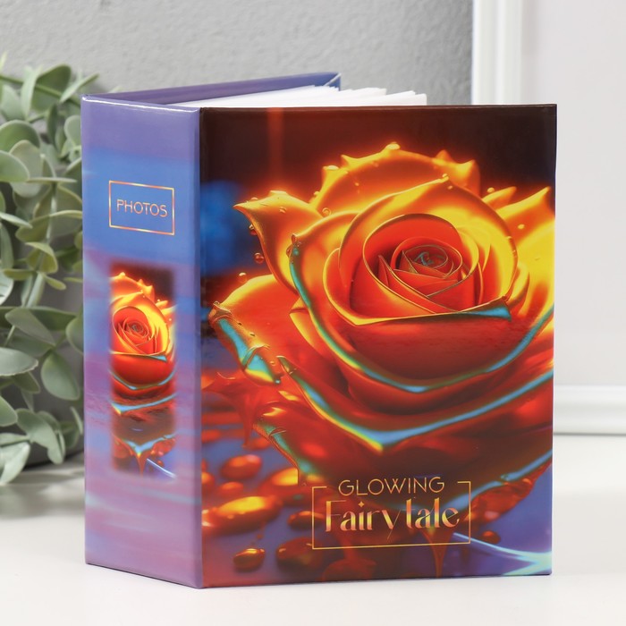 

Фотоальбом на 100 фото 10х15 см, "liquid metal flowers 1"