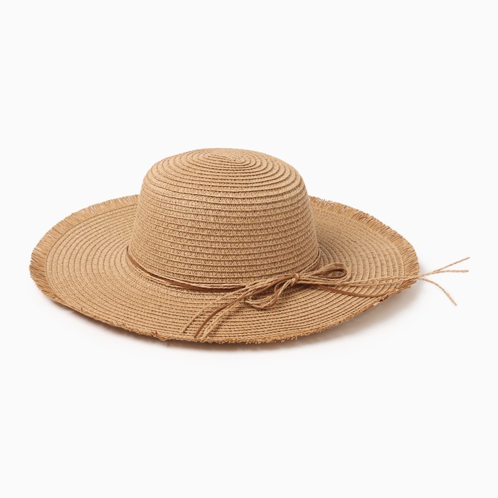 цена Шляпа женская MINAKU, размер 56, цвет бежевый