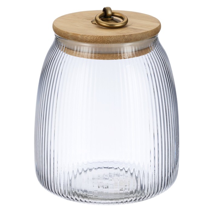 Банка стеклянная Regent Linea Lantern, с крышкой, 950 мл