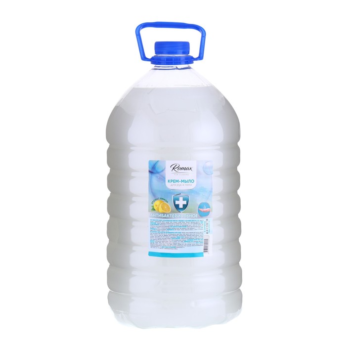 цена Крем мыло Romax антибактериальное, 5 л