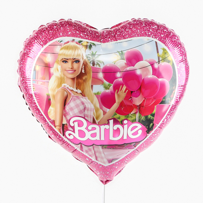Шар фольгированный 18 «Барби», сердце, в инд. уп. шар фольгированный 18 сердце любимой бабушке розовый 1 шт в инд уп