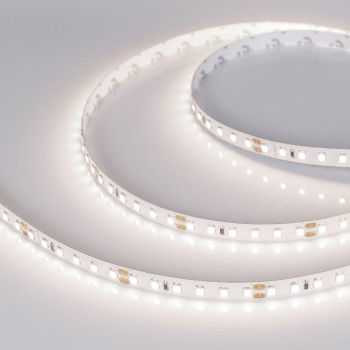 Светодиодная лента Arlight 8х1 мм, 5 м, IP20, 2835, 120 LED/м, 14 Вт/м, 24 В, 4000К, свечение белое