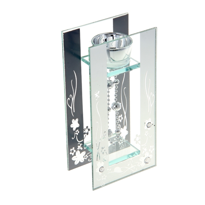 Подсвечник "Светомузыка", цвет металлик