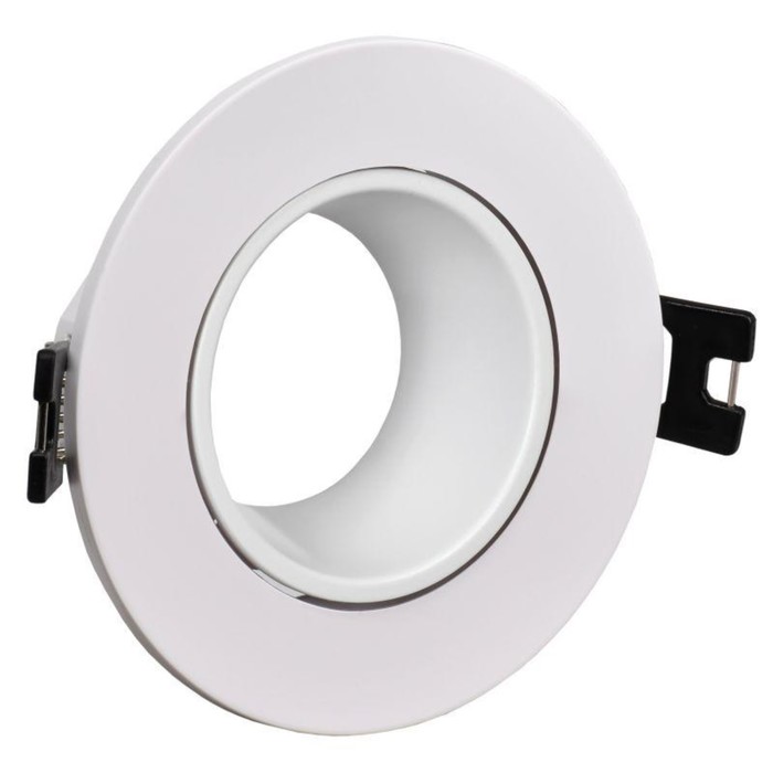 цена Светильник IEK, 4104 встраиваемый, MR16, круг, белый, LT-UVB0-4104-GU05-1-K01
