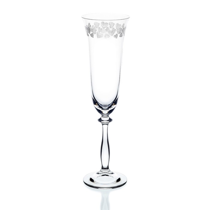 Набор бокалов для шампанского Crystalex «Анжела. Любовь», 190 мл, 2 шт бокалы для шампанского 190 мл crystalex angela 2 шт