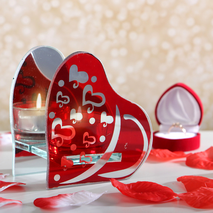 Подсвечник "Дождь из сердец"