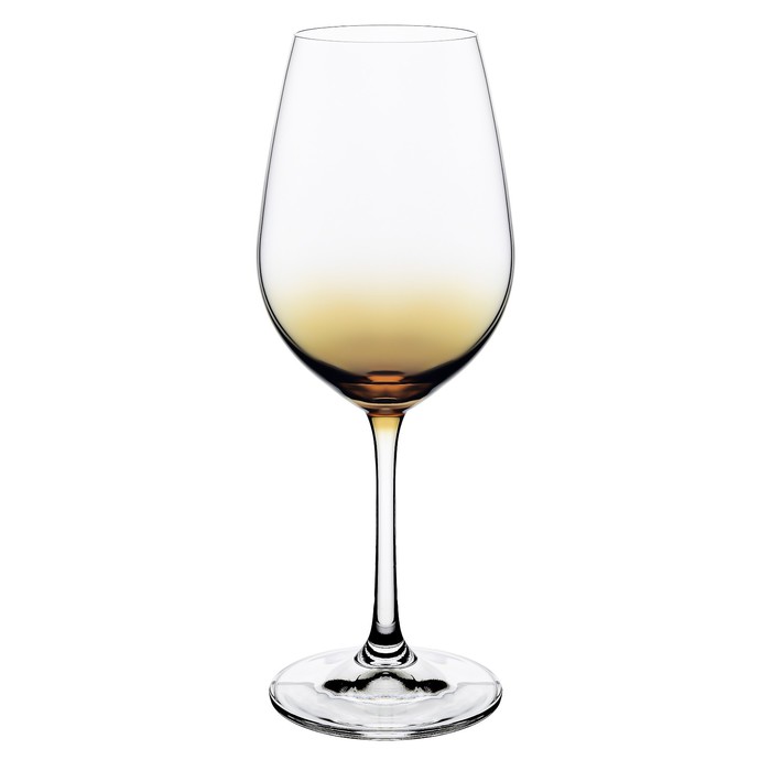 Набор бокалов для вина Crystalex «Виола», 350 мл, 6 шт, цвет оранжевый