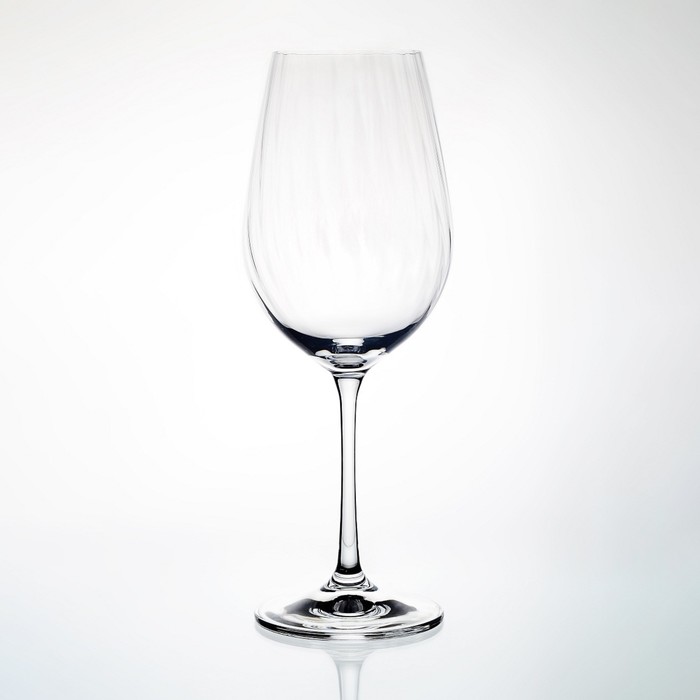 Набор бокалов для вина Crystalex «Виола. Оптика», 550 мл, 6 шт бокалы для белого вина 250 мл 6 шт crystalex cz s r o кейт оптика d4885 голубые 279117
