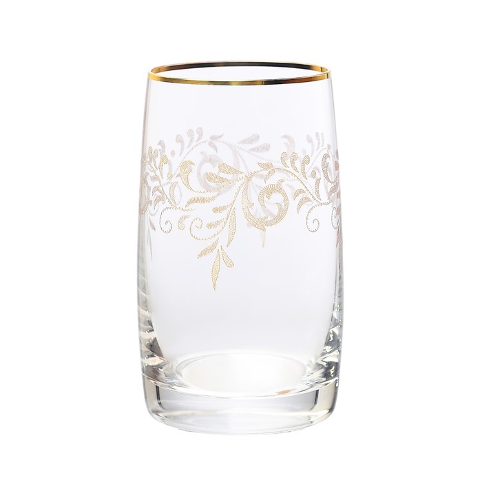 Набор стаканов для воды Crystalex «Идеал. Golden Stemm», 250 мл, 6 шт набор стаканов для воды идеал золото kvetna 250 мл 6 шт 25015 250 43250 crystalite bohemia
