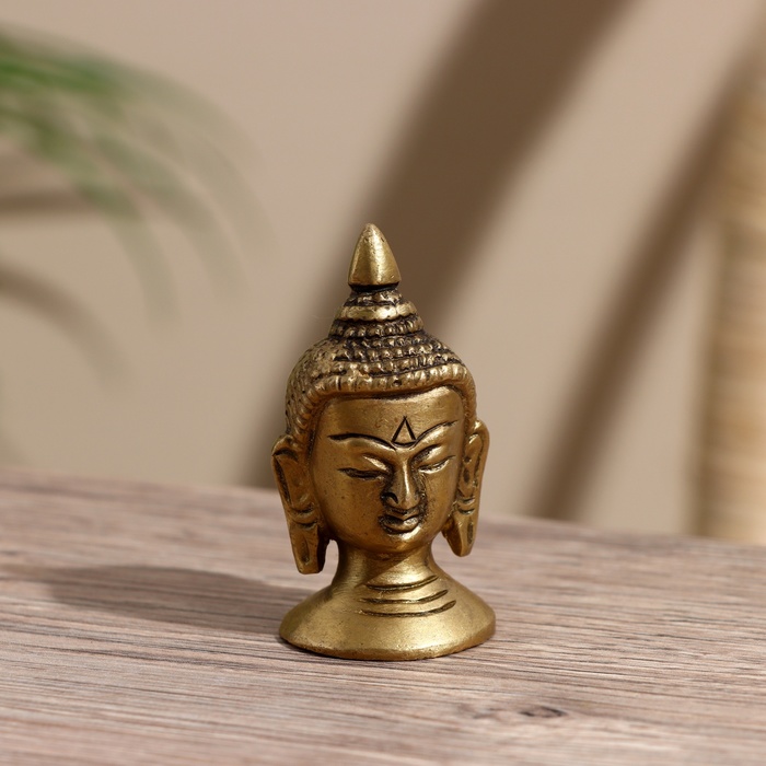 Сувенир Голова Будды латунь 5,5 см фигурка glasar голова будды 17х16х26см
