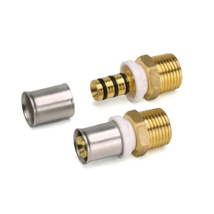 

Муфта-пресс RIIFO Omni, 1/2" x 16 мм, наружная резьба, латунь