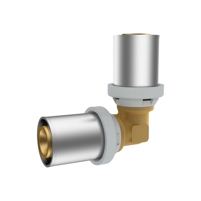 цена Угольник-пресс RIIFO Omni, d=16 мм x 90°, латунь