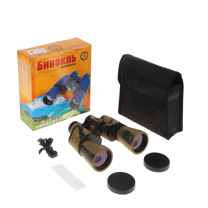 Бинокль сувенирный "Оптика" 10х50, окуляр круглый