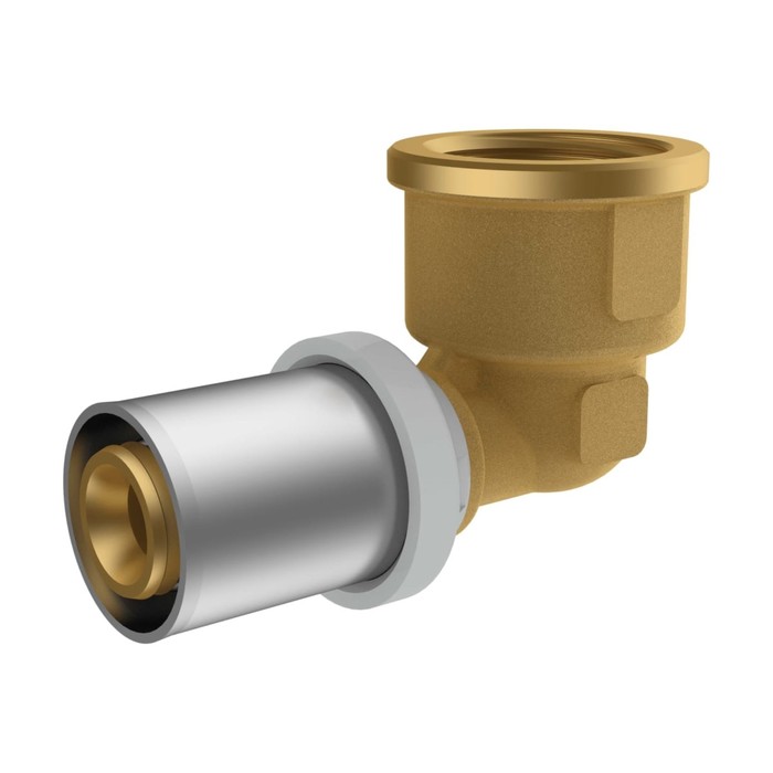 

Угольник-пресс RIIFO Omni, 1/2" x 20 мм x 90°, внутренняя резьба, латунь
