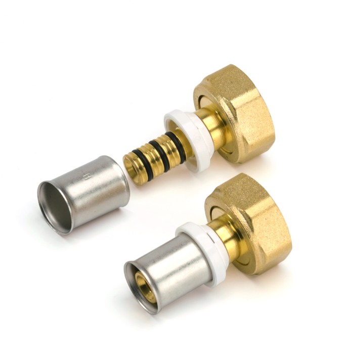 

Муфта-пресс RIIFO Omni, 1 1/2" x 50 мм, с накидной гайкой, латунь